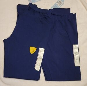 Girls Bundle Of 2 NWT - Cat & Jack Navy Blue Leggings